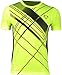 jeansian Men's Sport Quick Dry Short Sleeves T-Shirt Tees Tops LSL133a GreenYellow XL