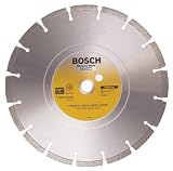 Bosch DB1241 Premium Plus 12-Inch Wet Cutting Segmented Diamond Saw Blade with 1-Inch Arbor for Masonry