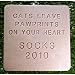 Small Memorial Marker - Cats Leave Pawprints