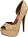 Betsey Johnson Women's Snackss Pump,Gold Multi,8 M US