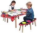 Alex Super Art Table with Paper Roll and Two Benches