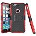 iPhone 6s Case, BUDDIBOX [Wave] Slim Rugged Durable Protective Case with Kickstand for Apple iPhone 6 and 6s, (Red)