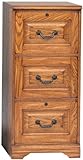 Solid Wood 3 Drawer Vertical File by Wilshire Furniture
