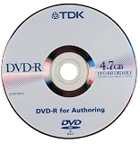 1-pack DVD-R Media 4.7GB Single Sided 2.0 Tdk Logo for Authoring