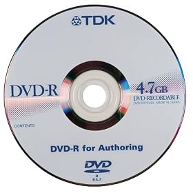 1-pack DVD-R Media 4.7GB Single Sided 2.0 Tdk Logo for Authoring