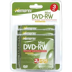 Memorex 30 min./1.4 GB Mini DVD-RW (3-Pack)