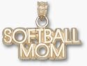 Softball Mom Pendant - 14KT Gold Jewelry
