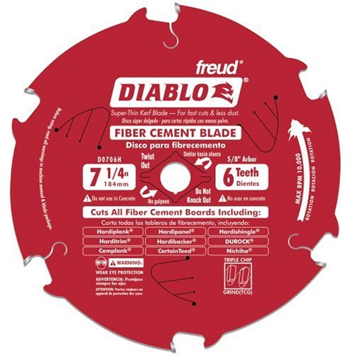Freud D0706H Fiber Tooth Cement Blade