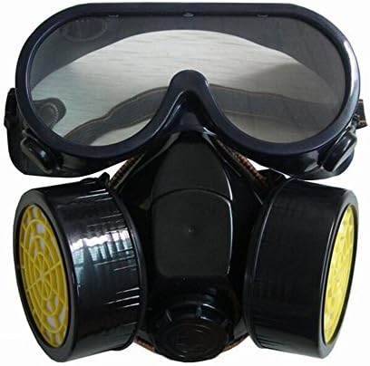 CONXIN Anti-dust Spray Chemical Gas Dual Cartridge Respirator Paint Filter Mask Goggles Safety Masks