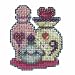 Love Potions Beaded Counted Cross Stitch Ornament Kit MH184203 Mill Hill 2014 Autumn Harvest