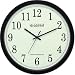 Kitchen & Housewares : Plastic Atomic Wall Clock- Black