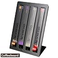 Coffeeboard Kapselspender Kapselhalter f�r 4 Nespresso Packungen, Tischboard, schwarz