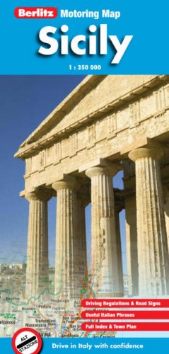 City Travel Guides Discounted  Books : Sicily Berlitz Motoring Map (Berlitz Motoring Maps) (Berlitz Motoring Maps)