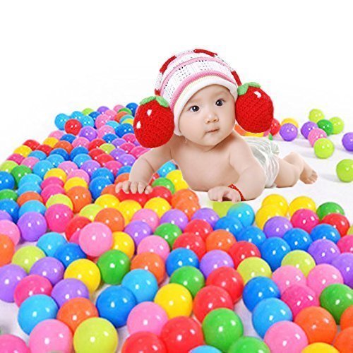 toyofmine 50/100/200/300/400/500/600/700/800/1000pcs Colorful Ball Ocean Balls Soft Plastic Ocean Ball Baby Kid Swim Pit Toy Ship from USA