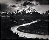 The Tetons and the Snake River (embossed) photographic art print 60x76cm by Ansel Adams