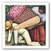 The Flower Carrier by Diego Rivera 28"x28" Art Print Poster