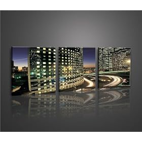 La Defense 40 * Tableau sur Toile avec Cadre en Bois Poster Tableaux