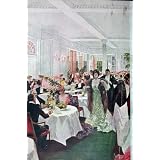 1907 Colour Men Women Dining Emerson Coridal Razors by Original old antique victorian print