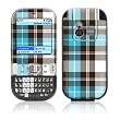 Turquoise Plaid Design Protective Skin Decal Sticker for Palm Centro Cell Phone