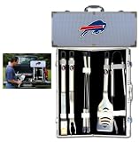 Bergamot Buffalo Bills 8 Piece Barbeque Tool Set w/Case