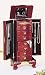 Jewelry : Traditional Mahogany Finish Deluxe Jewelry Armoire
