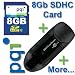 8gb Pqi Memory Card For Nikon Coolpix L18 Digital Camera Plus Free Usb 2.0 Sdhc Card Reader/writer