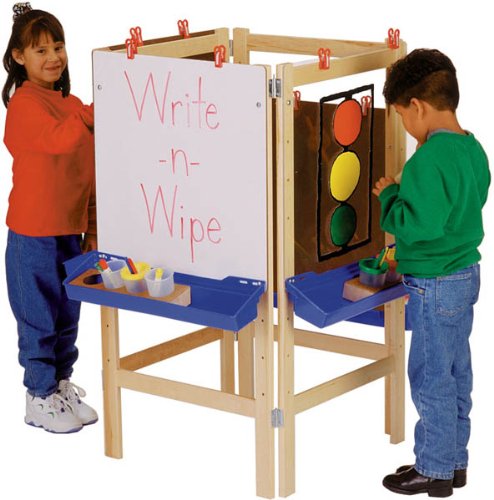 See Jonti-Craft 4 Way Adjustable Childrens Easel