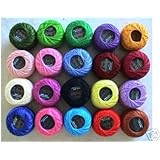 PARAG 20 PEARL COTTON #8 CROCHET THREAD 85 Meters each