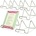 BANBERRY DESIGNS Wire Easel Display Stand Plate Holders - Smooth Plated Brass Metal - 3