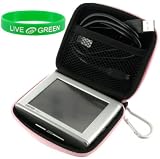 Nylon Hard Shell Cube Case (Pink) for Garmin n&uuml;vi 275/275T 3.5-Inch