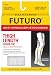Futuro Anti-Embolism Stockings, Medium Regular, White, Thigh Length, Closed Toe, 1 Pair