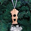 Hand Carved Olive Wood Lantern Ornament