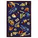 Kolorful Kidz Sports Fun Royal Blue Kids Rug Size: 27 x 45