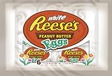 Chocolate Peanut Butter - Reese's Easter White Peanut Butter Eggs, 6-Count Packages (Pack of 4)