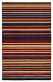 Contemporary Area Rug, 828 Mirage Collection Multi Stripes