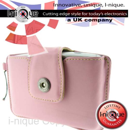 i-nique Tuff-Luv Premium Napa Leather Case - TomTom XL /920/720/ 520 - Pink