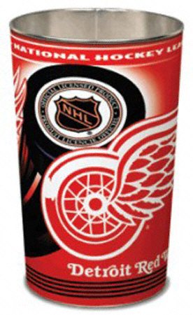 Detroit Red Wings 15in. Waste Basket