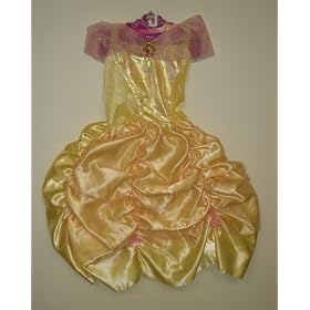 Disney Princess Belle's Enchanted Dress Fits Sizes 4-6