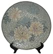 12"D porcelain plate - Mums