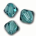 40 Indicolite Bicone Swarovski Crystal Beads 5301 4mm