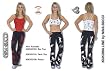 Afro Animals Bra Top - KW050105 White/Black Small
