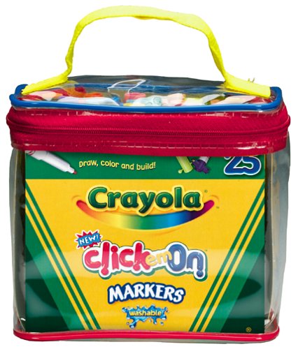 Childrens Toyshop  Toys : Crayola Click Em On Washable, Buildable Markers