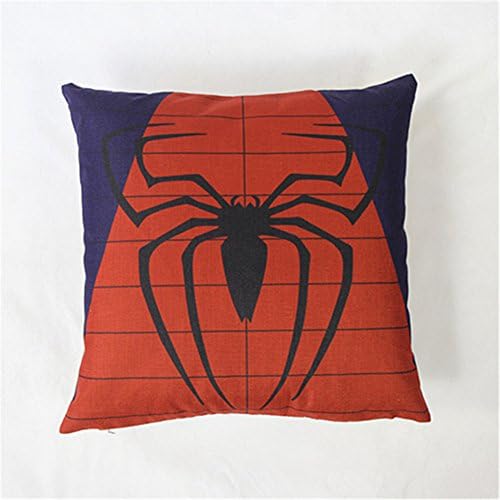 GUZIDI Decorative Throw Pillow Case Cover Personalized Cushion Cover Home Sofa 18 X 18 Inch Super heroes (Spider man2)