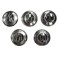 Set of 5 Gas Range Knobs - Chrome Color