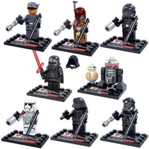 2016 Lots of 8pc Star Wars MiniFigures Toys Jedi Boba Building Blocks Fit Lego Y