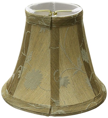 Lite Source CH554-6 6-Inch Lamp Shade, Beige Jacquard