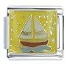 Low price Sailboat On A Wave Italian Charms Bracelet Link