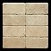 Ivory (Light) Travertine 3 X 6 Subway Field Tile, Tumbled