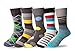 Boys 5 Pack Casual Crew Socks - The Perfect Sock For Any Occasion - By VYBE (Small A)