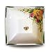 Handmade Square Bowl with Flowers From Italy
